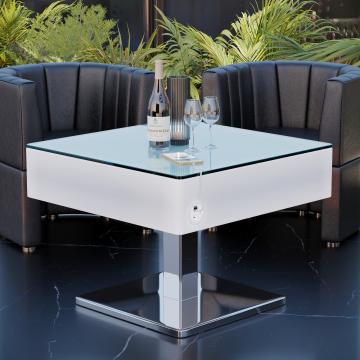 COOZY | LED Loungetisch | B:T:H 70 x 70 x 52 cm | RGB | Akku