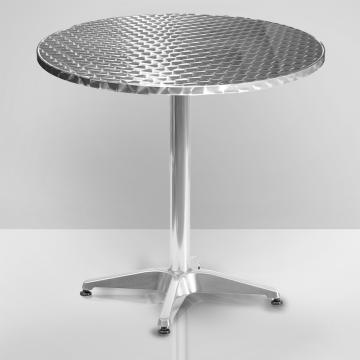 CB | Table Bistro | Ø60xH78cm | Acier inoxydable / Aluminium