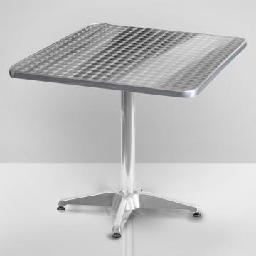 CB | Table Bistro | 60x60xH78cm | Acier inoxydable / Aluminium