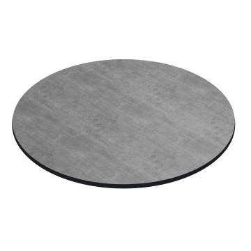 KOMPAKT | Gastro HPL bordplate | Ø 50 cm | Betong | Rund