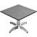 CPBL | Kompakt loungebord | B:D:H 60 x 60 x 42 cm | betong / aluminium | fällbart | extra vikt