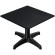 CPBL | Kompakt salongbord | B:D:H 60 x 60 x 42 cm | Svart / aluminium | Sammenleggbar | Ekstra vekt