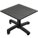 CPBC | Tavolo lounge compatto | L:P:H 70 x 70 x 42 cm | antracite / nero alluminio | pieghevole | peso aggiuntivo