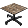 CPBC | Tavolo da salotto compatto | L:P:H 70 x 70 x 42 cm | Vintage Old / Alluminio | Pieghevole | Peso aggiuntivo