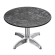CPBL | Kompakt loungebord | Ø:H 60 x 42 cm | sten / aluminium | hopfällbart | extra vikt