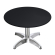 CPBL | Compact lounge table | Ø:H 60 x 42 cm | Black / Aluminium | Foldable | Additional weight