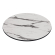 COMPACT | HPL bordplate | Ø 70 cm | Hvit marmor | Rundt