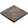 COMPASS STEEL | Gastro CDF Utendørs Bordplate | 70 x 70 x 4,2 cm | Lyst Wenge | Firkantet