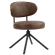 Lina | Hotel Chair | Brown | Leather | Swivel Base