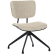 Valerie | Chaise de bistrot | Beige | Tissu teddy | Rotin noir | Rotation