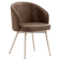 Antonella | Hotel Chair | Brown | Leather | White Frame