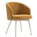 Antonella | Hôtel Chaise | Miel Brun | Tissu/Textile | Cadre Blanc