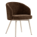 Antonella | Hotell Stol | Brun | Stof/Tekstil | Understell Hvit