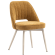 Sophie | Hotel Chair | Honey Brown | Fabric/Textile | White Frame