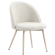 Hailey | Hotellstol | Creme | Teddystoff | Ramme Hvit