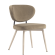 Yara | Hotellstol | Taupe | Samt | Ramme Hvit