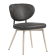 Yara | Chaise de hotel | Noir | Cuir | Structure blanche