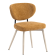 Yara | Chaise de hôtel | Brun miel | Tissu / Textil | Structure blanche