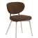 Yara | Hotel Chair | Brown | Fabric/Textile | Frame White