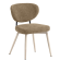 Yara | Chaise de hôtel | Taupe | Tissu / Textiles | Structure blanche