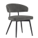 Sara | Chaise d'hôtel | Gris | Velours