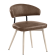 Sara | Hotelstoel | Bruin | Leer | Frame Wit