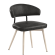 Sara | Hotelstoel | Zwart | Leer | Frame Wit