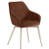Eva | Hotelstoel | Rood brons | Samt | Frame wit