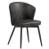 Lynn | Hotellstol | Svart | Skinn
