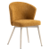 Lynn | Fauteuil d'hôtel | Marron miel | Tissu/Textile | Structure blanche
