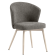 Lynn | Hotel Chair | Grey | Fabric/Textile | White Frame