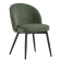 Lily | Hotel Chair | Green | Velvet | Frame White