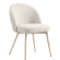 Lily | Hotellstol | Creme | Teddystoff | Ramme Hvit