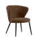 Isabella | Hotel Chair | Brown | Fabric/Textile