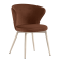 Isabella | Hotelstoel | Rood brons | Fluweel | Frame wit