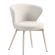 Isabella | Hotel Chair | Cream | Teddy Fabric | Frame White