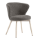 Isabella | Silla de hotel | Gris | Tela/Textil | Bastidor Blanco