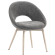 LIAM | Hotel Stuhl | Stoff/Textil | Grau