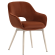 KATARINA | Hotel Stuhl | Samt | Rot Bronze