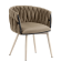 MARIS | Hotellstol | Samt | Taupe | Ramm: Hvit | Svingfunksjon