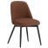 TINA | Fauteuil d'hôtel | Velours | Bronze Rouge | Fonction de rotation