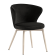 Isabella | Hotel Chair | Black | Velvet | White Frame