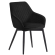 Eva | Hotellstol | Svart | Sammet | Ram Svart