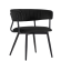 Elin | Hotellstol | Svart | Samt | Ram Svart