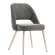 Eliana | Hotel Stuhl | Grau | Stoff/Textil | Gestell Weiß