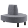 Schmidt F | Gastro Boot Bench | Height: 100 cm | Grey | Smooth | Velvet