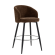 ANTONELLA | Hotel Barhocker | Braun | Stoff/Textil