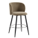 AVA | Hotel Barhocker | Taupe | Samt