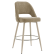 ELIANA | Hotel Barhocker | Taupe | Stoff/Textil | Gestell Weiß