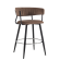 ELIN | Hotel Barhocker | Braun | Samt